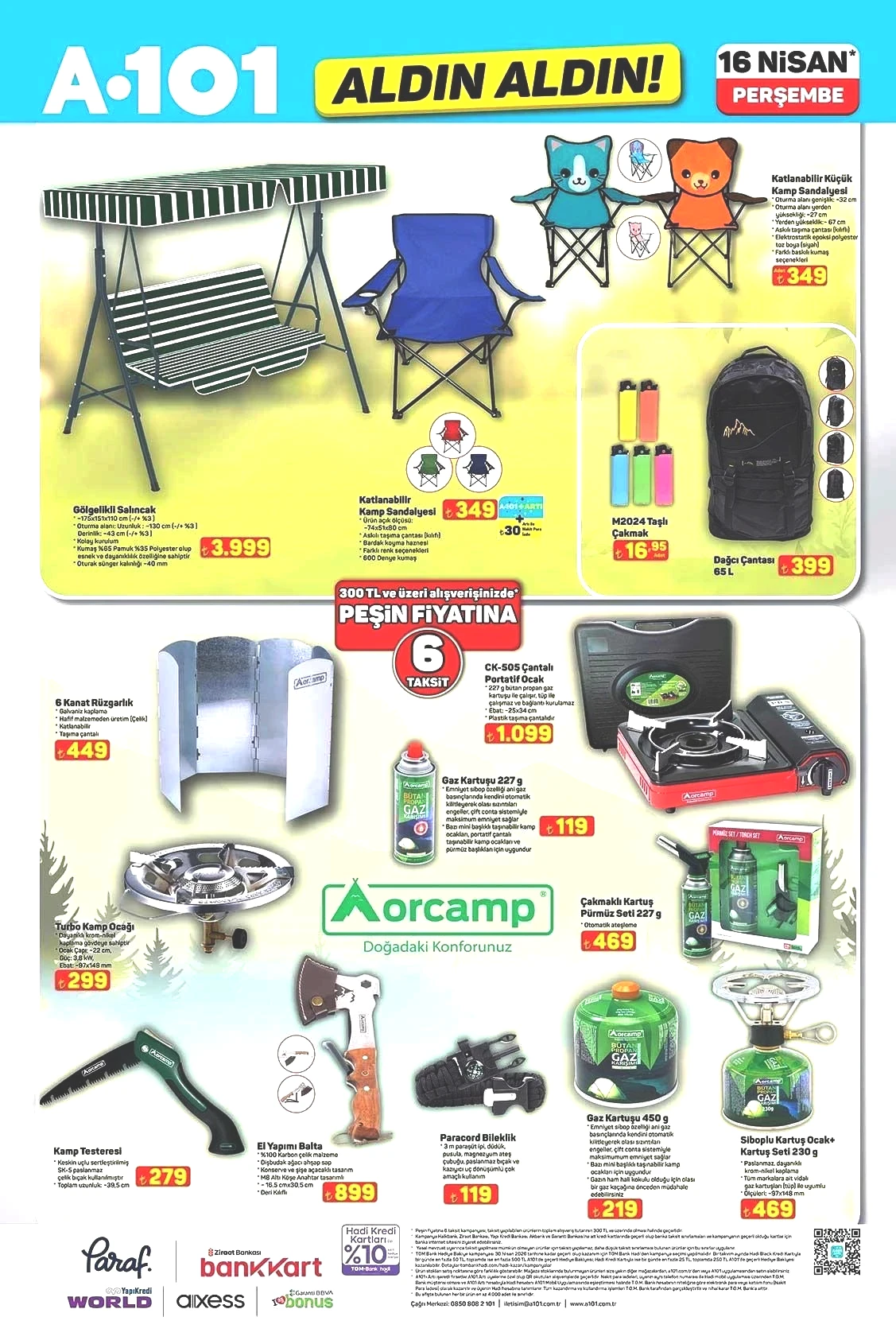 16 NİSAN A101 ALDIN ALDIN AKTÜEL KATALOĞU