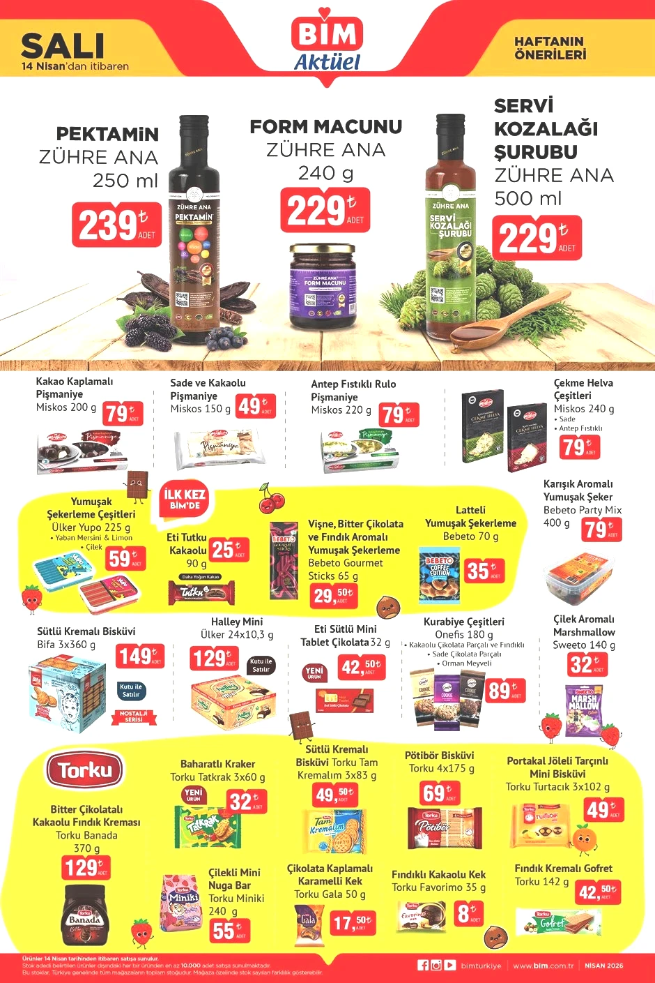 BİM 14 NİSAN AKTÜEL KATALOĞU