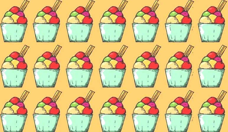 Optik illüzyonlu zeka bulmacası: Resimdeki farklı dondurmayı sadece gerçek dahiler 6 saniyede buluyor - Resim : 1