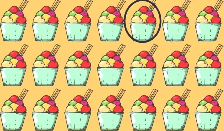 Optik illüzyonlu zeka bulmacası: Resimdeki farklı dondurmayı sadece gerçek dahiler 6 saniyede buluyor - Resim : 5