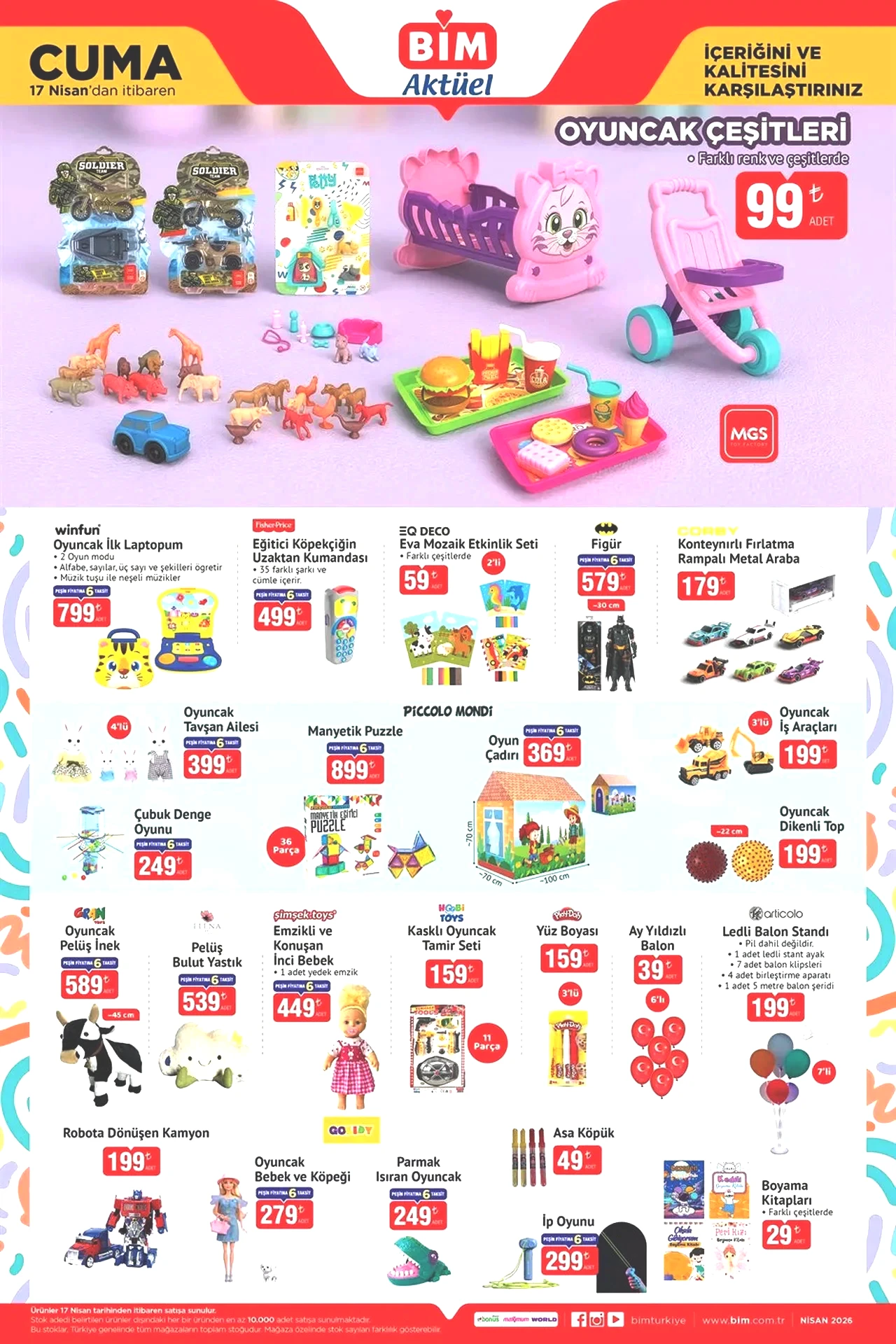 BİM aktüel 17 Nisan 2026 kataloğu güncellendi! BİM'e bugün neler geldi? İşte tam liste...