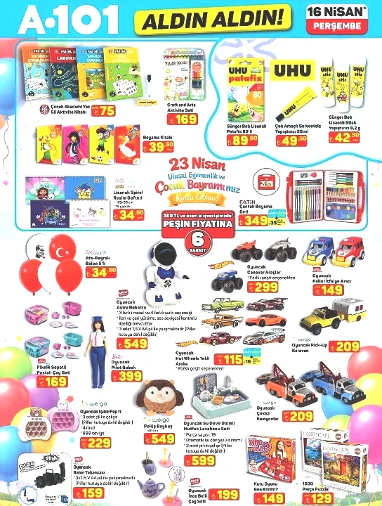 SATIŞTA A101 ALDIN ALDIN AFİŞİ BU HAFTA 16 NİSAN 2026 || A101 aktüel kataloğu Perşembe indirimleri neler, hangi ürünler var Yeni A101 broşürü ile drone, akülü araba, scooter, ışıklı paten, kamp sandalyesi, piyano raflarda