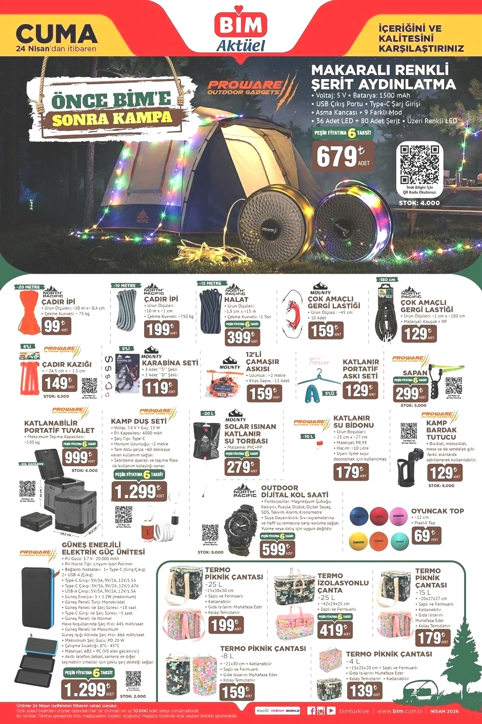 24 NİSAN CUMA BİM AKTÜEL KATALOGU