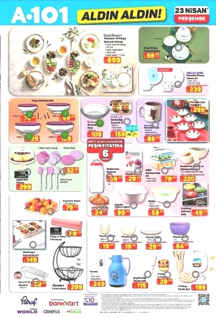A101 YENİ ÜRÜNLER KATALOĞU 23 Nisan HANGİ ÜRÜNLER GELİYOR A101 yeni afiş yayınlandı Cam silme robotu, Gözleme sacı, Bisiklet, Trambolin, Sinek öldürücü, Oyuncu koltuğu...
