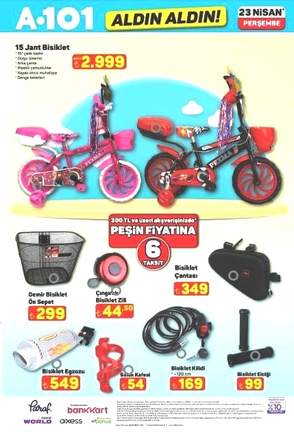 A101 YENİ ÜRÜNLER KATALOĞU 23 Nisan HANGİ ÜRÜNLER GELİYOR A101 yeni afiş yayınlandı Cam silme robotu, Gözleme sacı, Bisiklet, Trambolin, Sinek öldürücü, Oyuncu koltuğu...