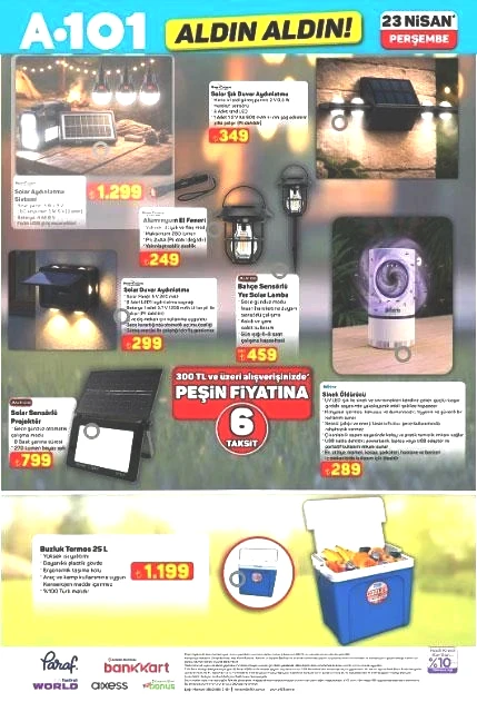 A101 YENİ ÜRÜNLER KATALOĞU 23 Nisan HANGİ ÜRÜNLER GELİYOR A101 yeni afiş yayınlandı Cam silme robotu, Gözleme sacı, Bisiklet, Trambolin, Sinek öldürücü, Oyuncu koltuğu...