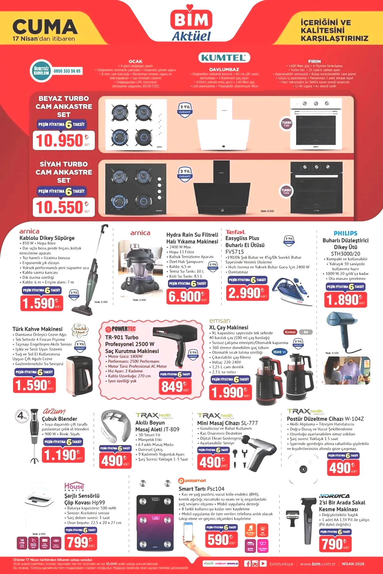 17-24 Nisan BİM Aktüel Kataloğu 2026! Klima çeşitleri, kamp ürünleri, televizyon, şişme yatak ve çadır geliyor