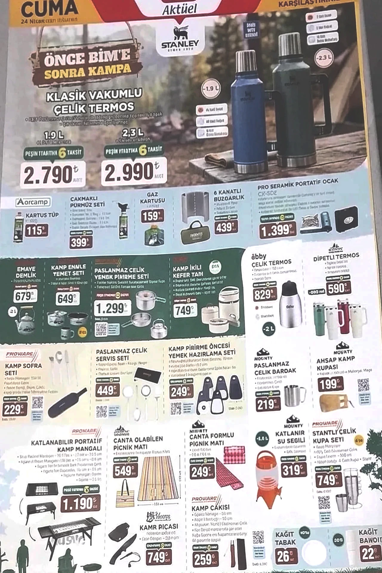 17-24 Nisan BİM Aktüel Kataloğu 2026! Klima çeşitleri, kamp ürünleri, televizyon, şişme yatak ve çadır geliyor